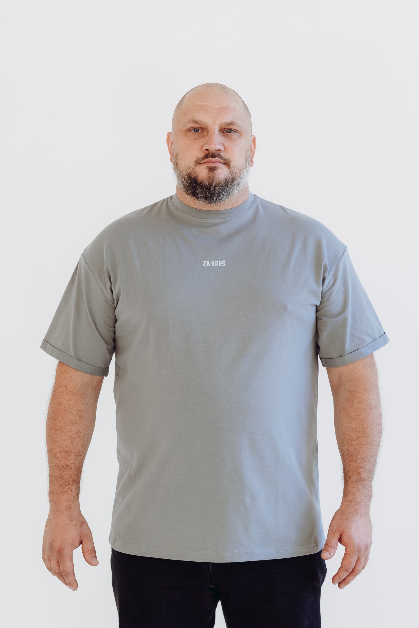 Grey T-shirt "Tu esi mans MIERS"