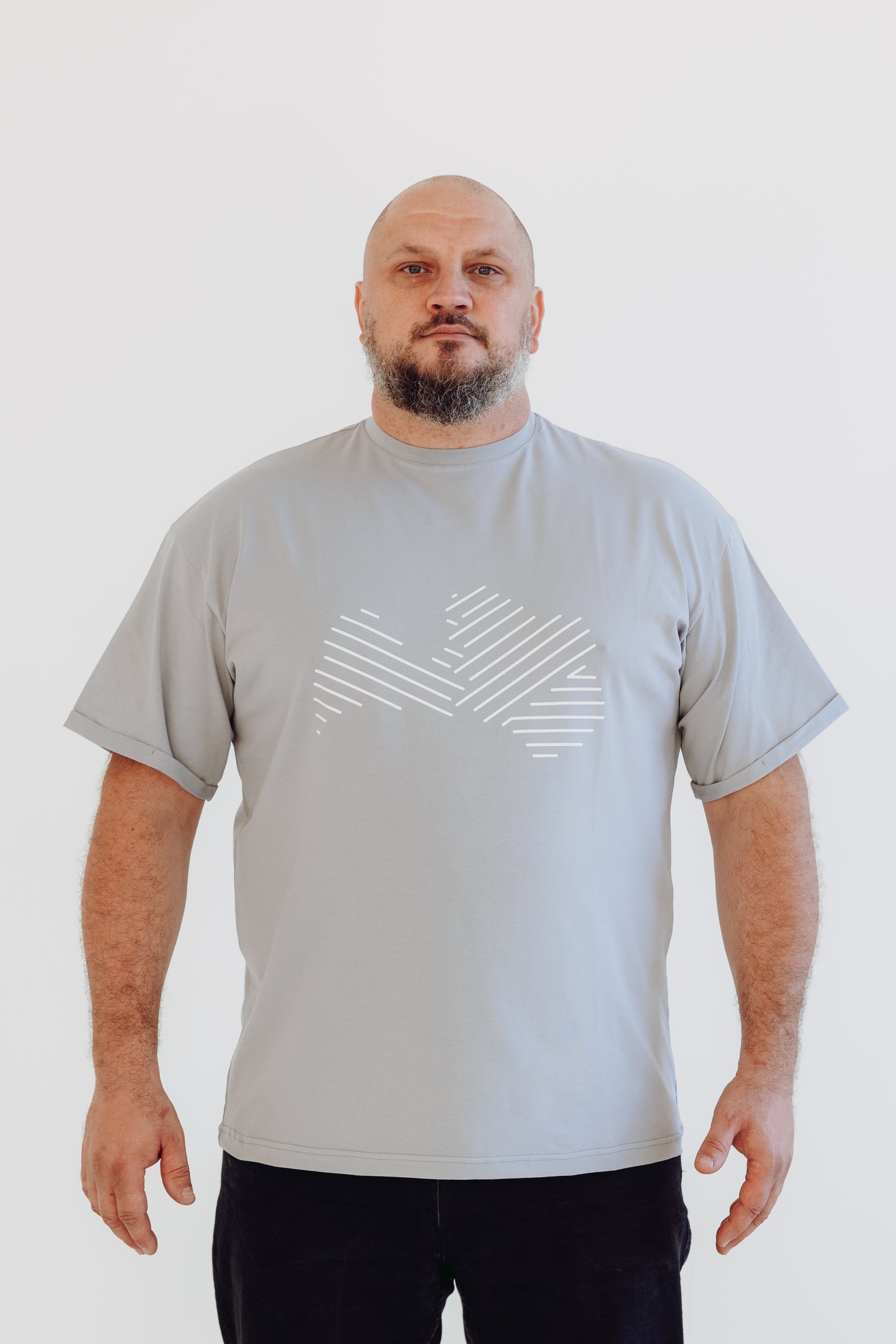 Grey T-shirt "Tu esi mans MIERS"