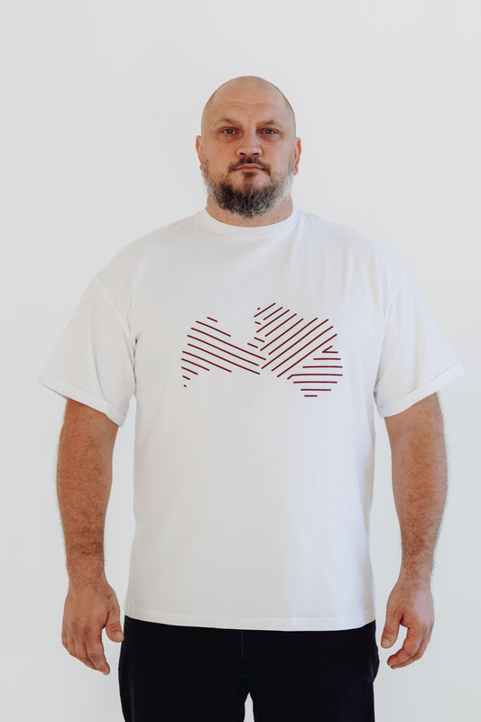 Grey T-shirt "Tu esi mans MIERS"