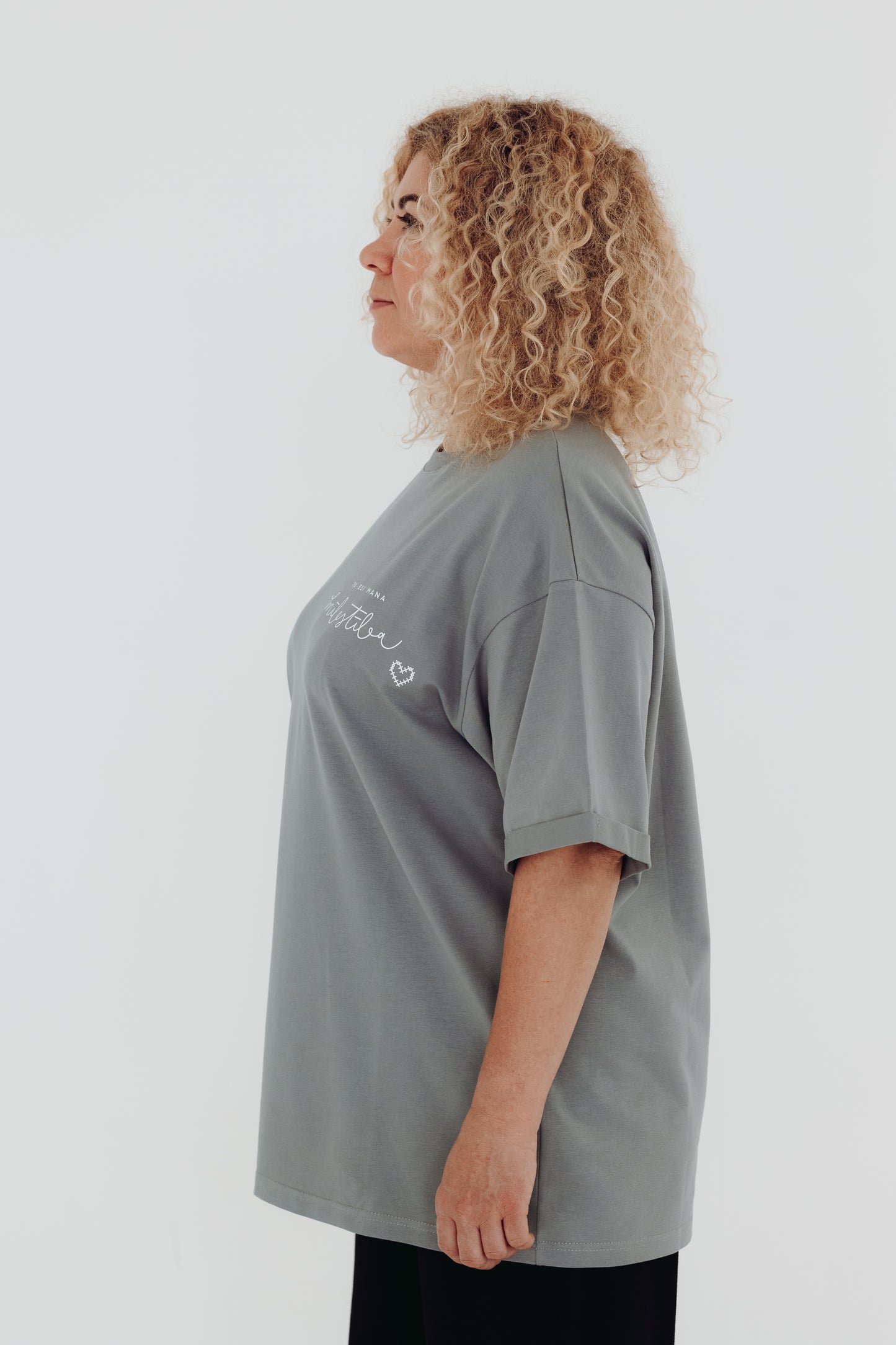 Grey T-shirt "Tu esi mans MIERS"