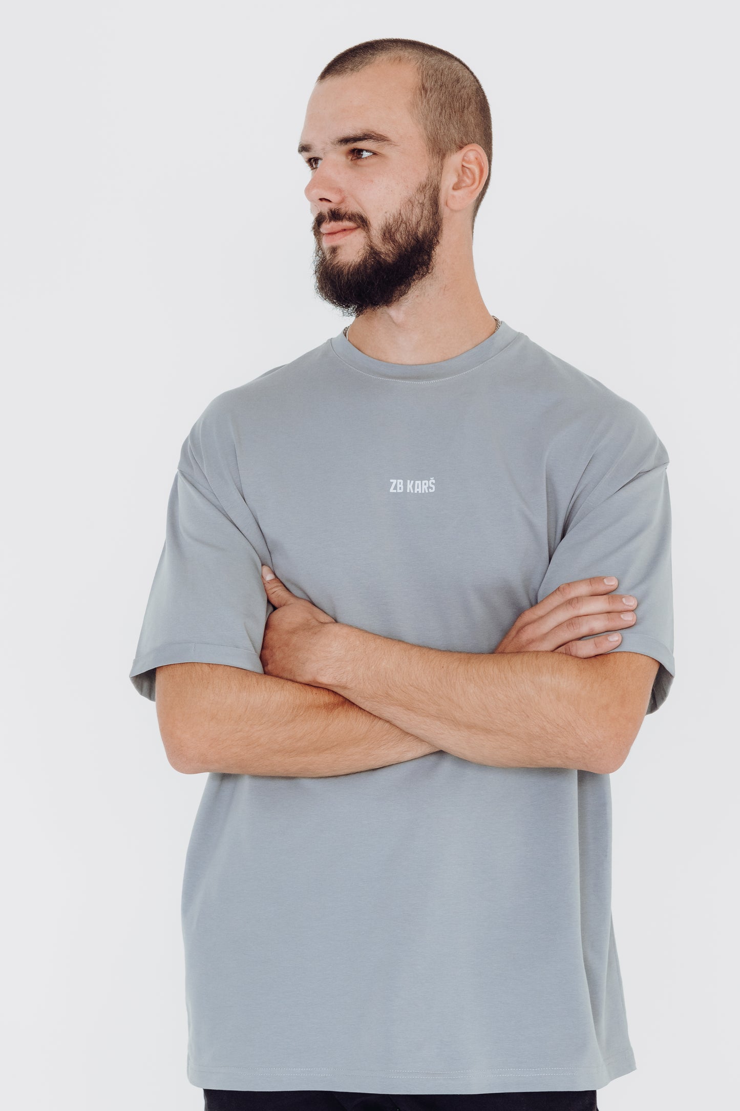 Grey T-shirt "Tu esi mans MIERS"