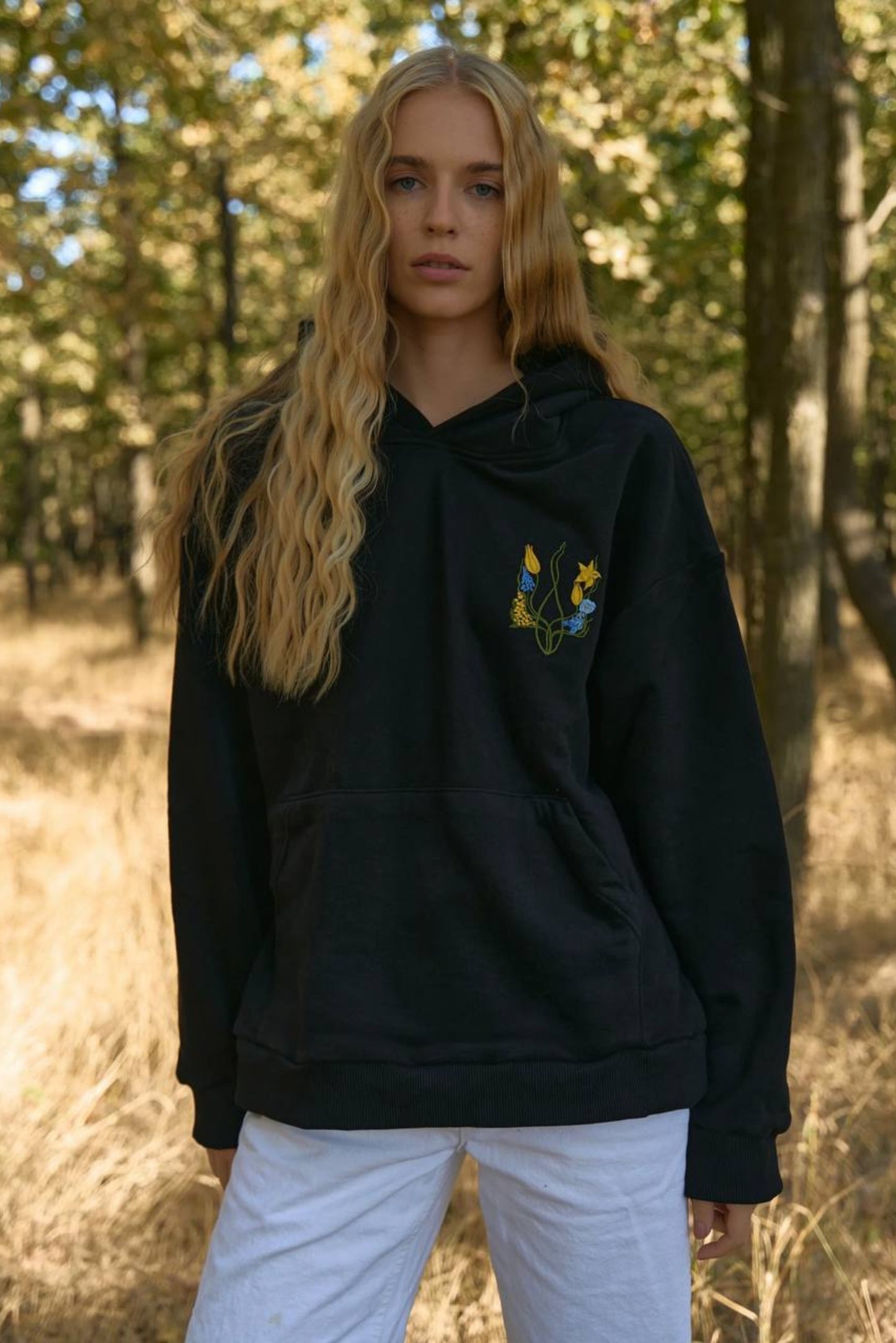 Hoodie "Coat of arms-flowers" (small coat of arms)