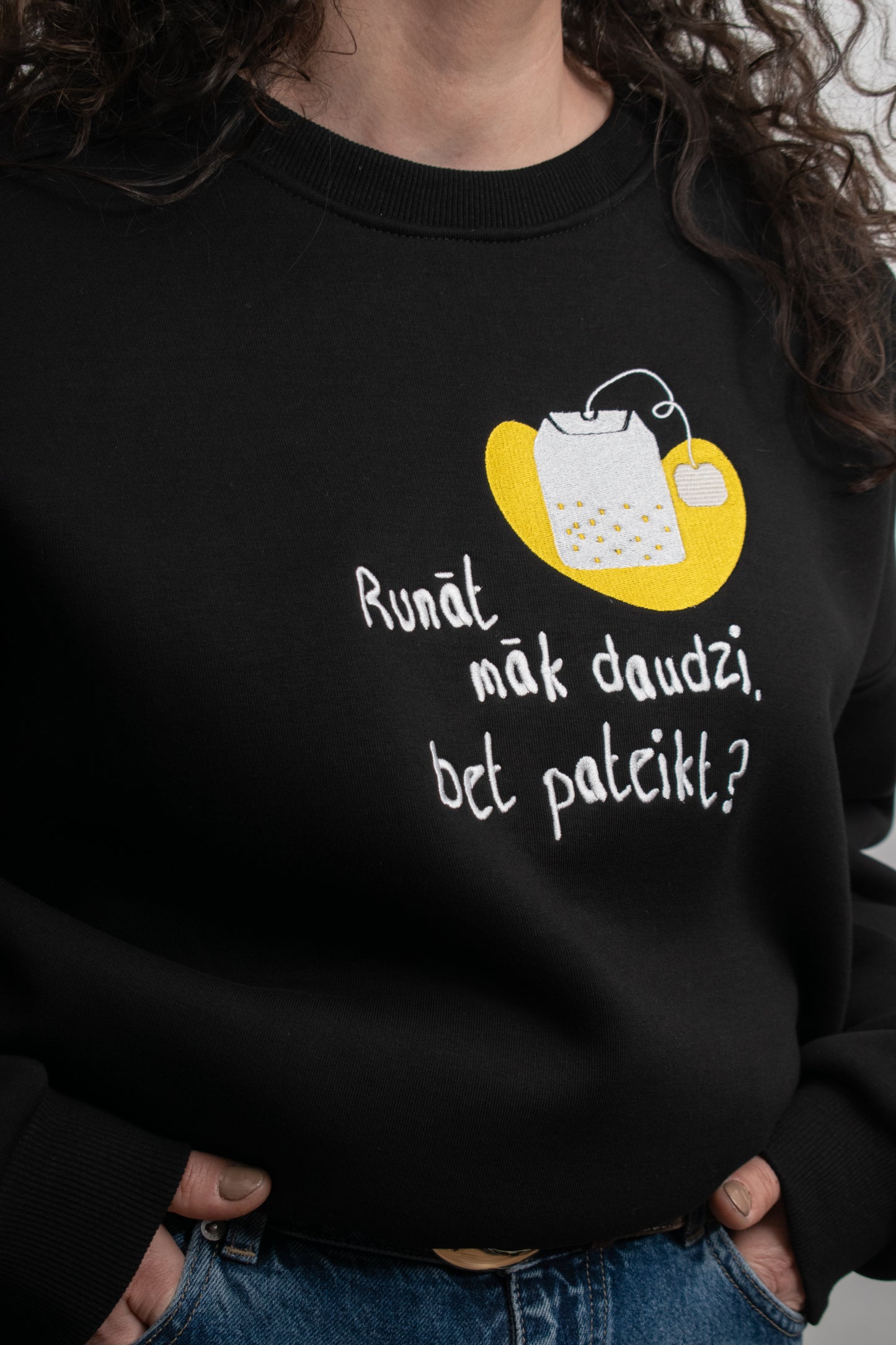 LAMPA džemperis - "Runāt māk daudzi, bet pateikt?"