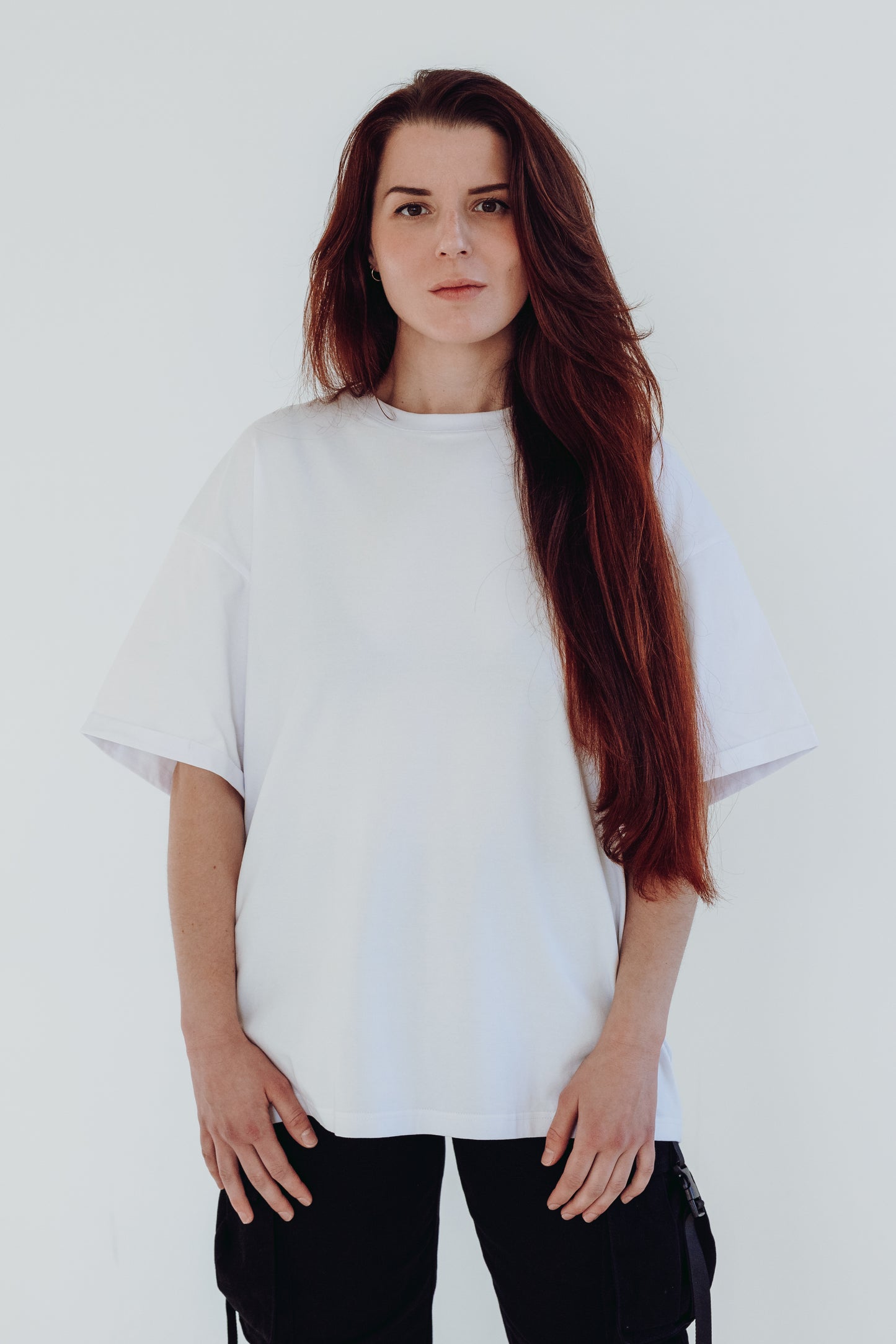 White T-shirt "Milda"