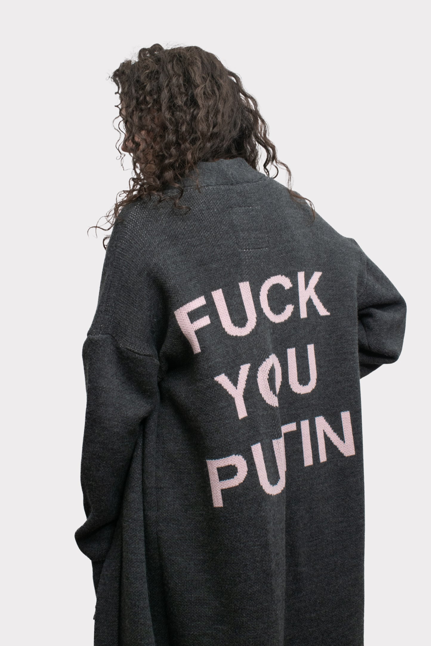 Cardigan "F*ck you Putin"