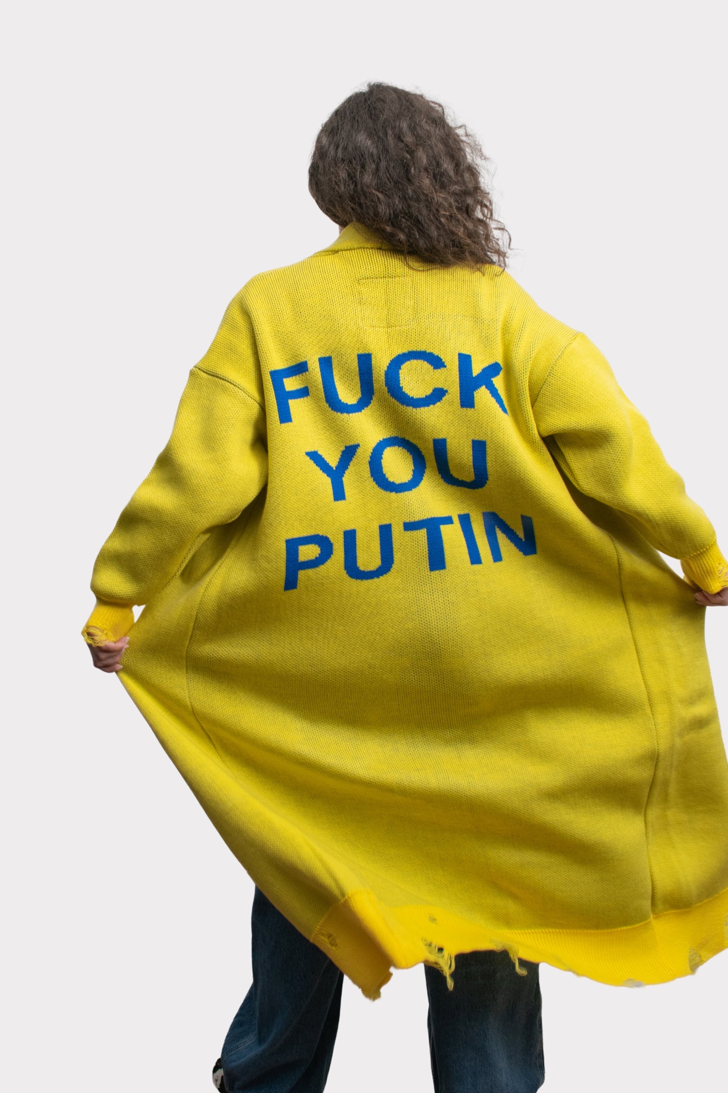 Cardigan "F*ck you Putin"