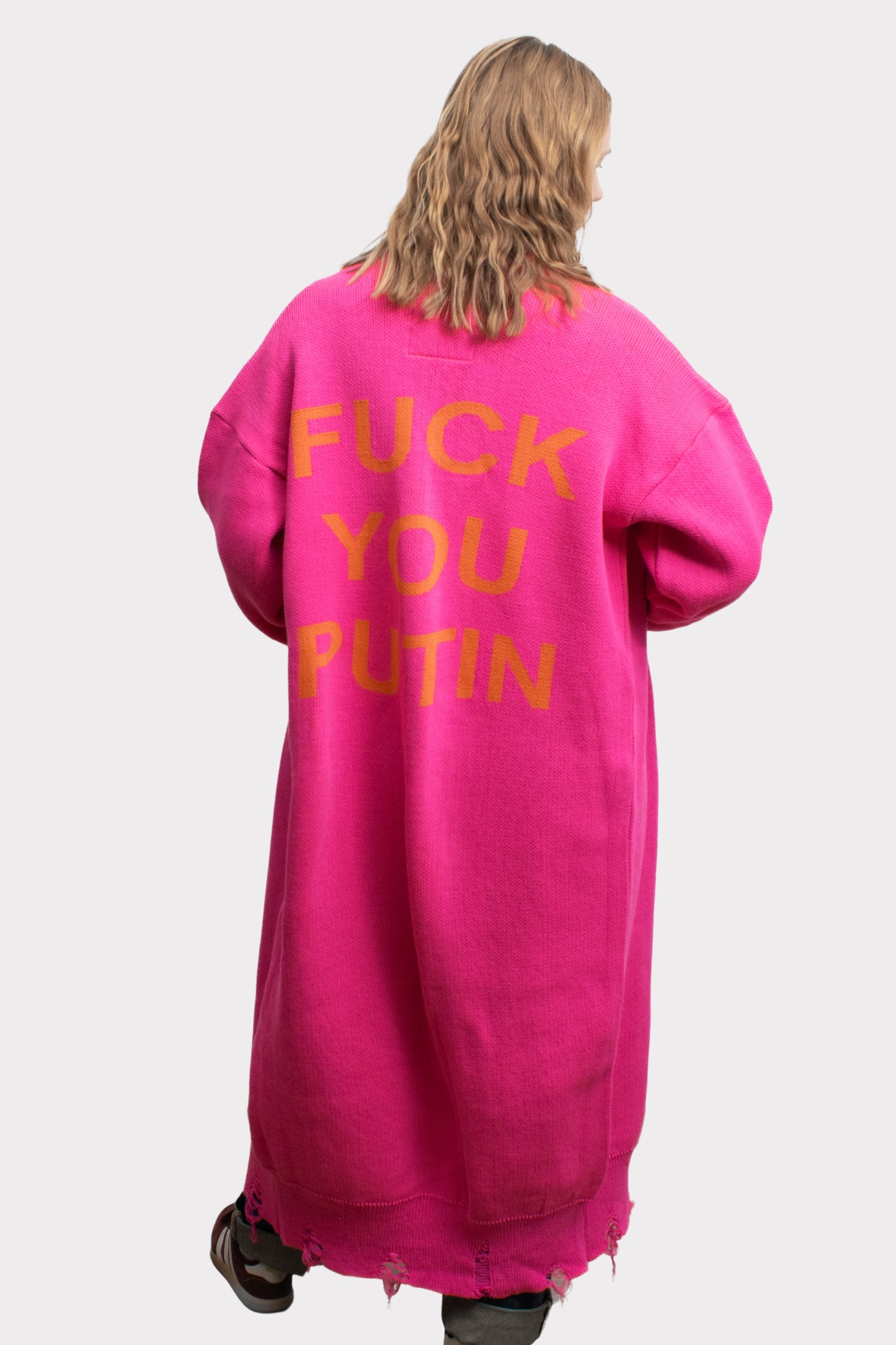 Cardigan "F*ck you Putin"