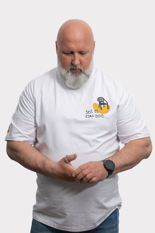 LAMPA T-krekls - "Šeit es esmu brīvs"