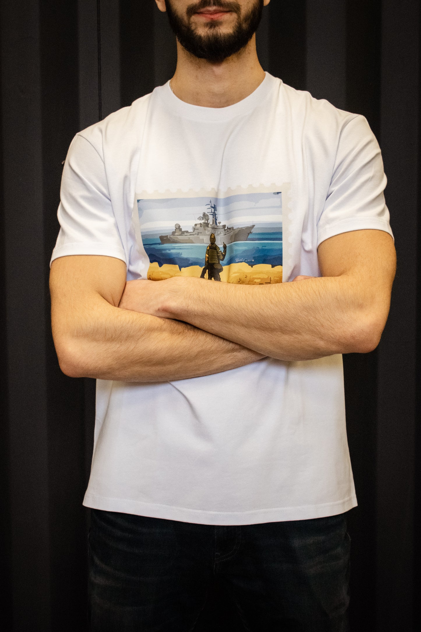 Balts t-krekls "Marka"